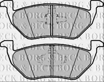 BORG & BECK bbp2328 -  Комплект тормозных колодок, дисковый тормоз
